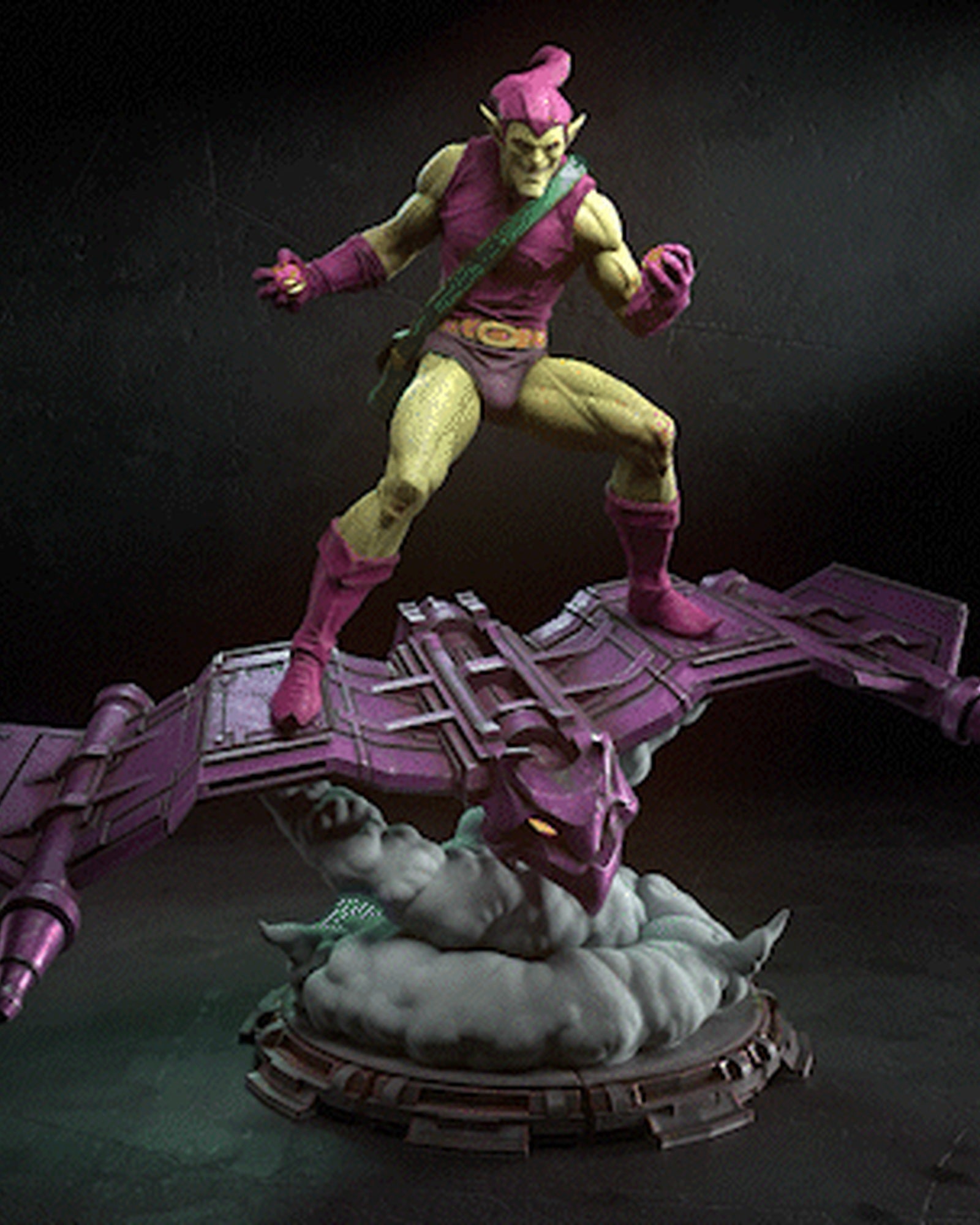 Green Goblin (Marvel) resin figure by h3LLcreator — studio render 2