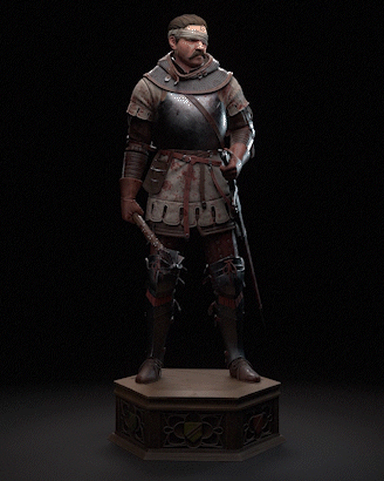 Jan Zizka (Kingdom Come Deliverance) resin figure by h3LLcreator — studio render 2
